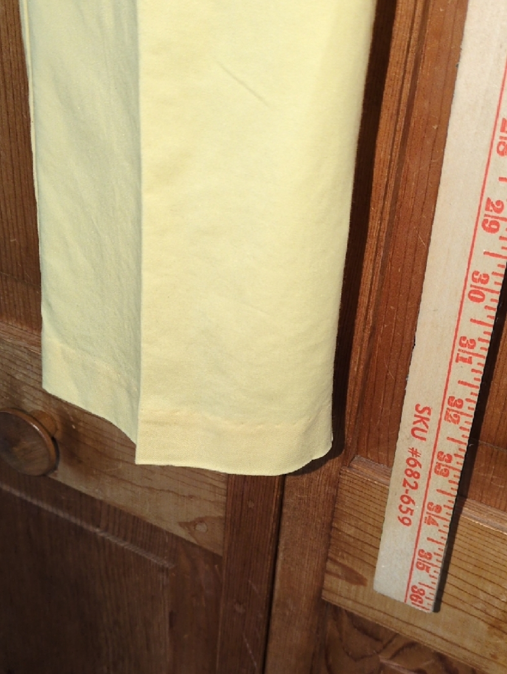 Nautica Pale Butter Yellow Cropped Stovepipe Straight Low Rise Pants Size 2 - Picture 11 of 12